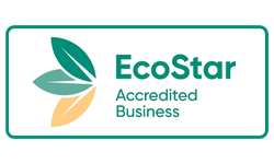 EcoStar sustainability certification logo recognising Rumi on Louth's environmental commitment